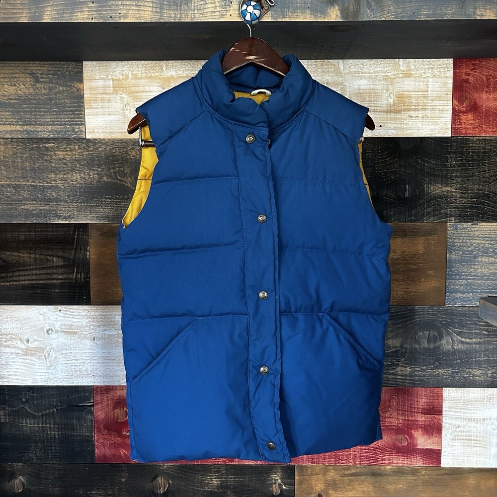 Vintage Eddie Bauer Goose Down Best Puffer 70s 60s Teal Men's Medium